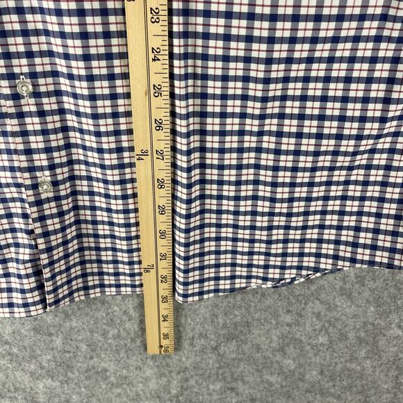 Proper Cloth Shirt Mens 2XLT Plaid Button Up Performance Long Sleeve Stretch - Picture 6 of 14